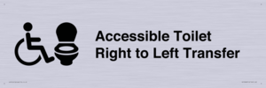 Accessible Toilet with Right to Left Transfer